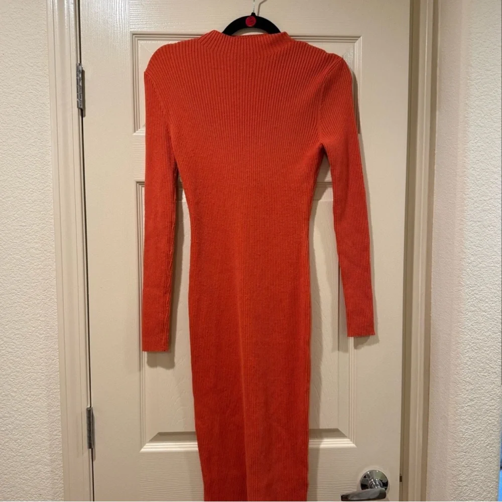 h&m orange bodycon dress Buy H&M Women Orange & White Printed Ribbed Jersey Bodycon Dress - Dresses for Women 19048900